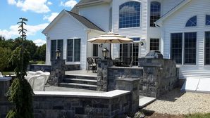 Custom Stone Patio with Built in Fireplace in Cheshire, CT (2)