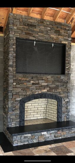 Stone Fireplace Installation in Waterbury, CT (1)